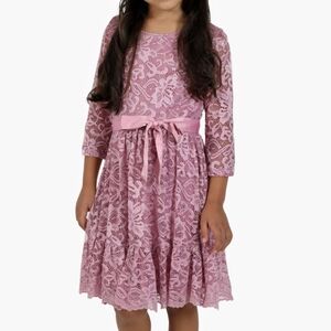 Little Angels | Lace Floral Dress